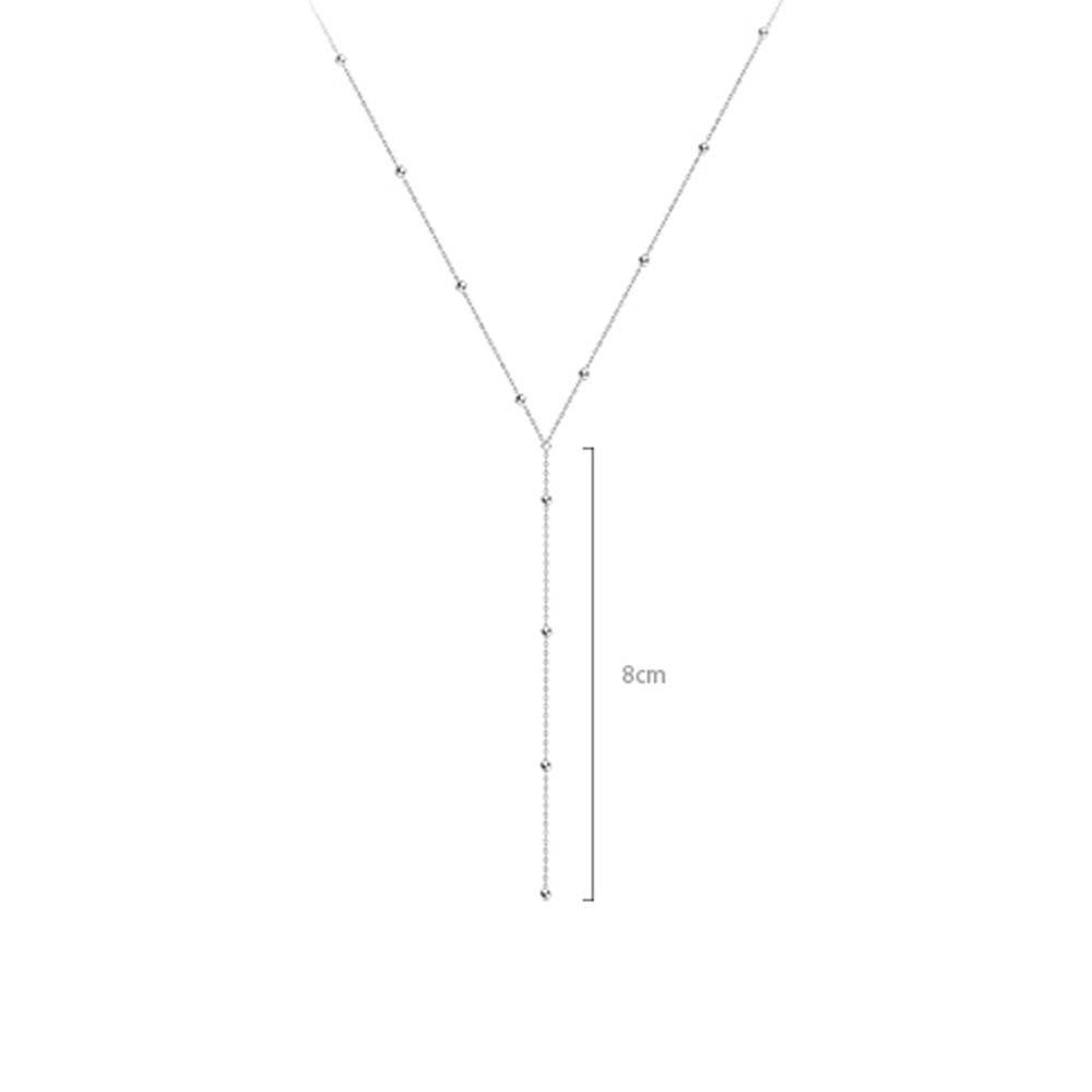 ANEMONE Vòng cổ Choker Dáng Dài Đính Hạt Đơn Giản Cho Nữ