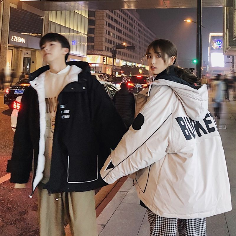 Áo khoác dày dặn dành cho nam nữ dáng ngắn chữ bucket phong cách street style cho mùa đông ấm áp