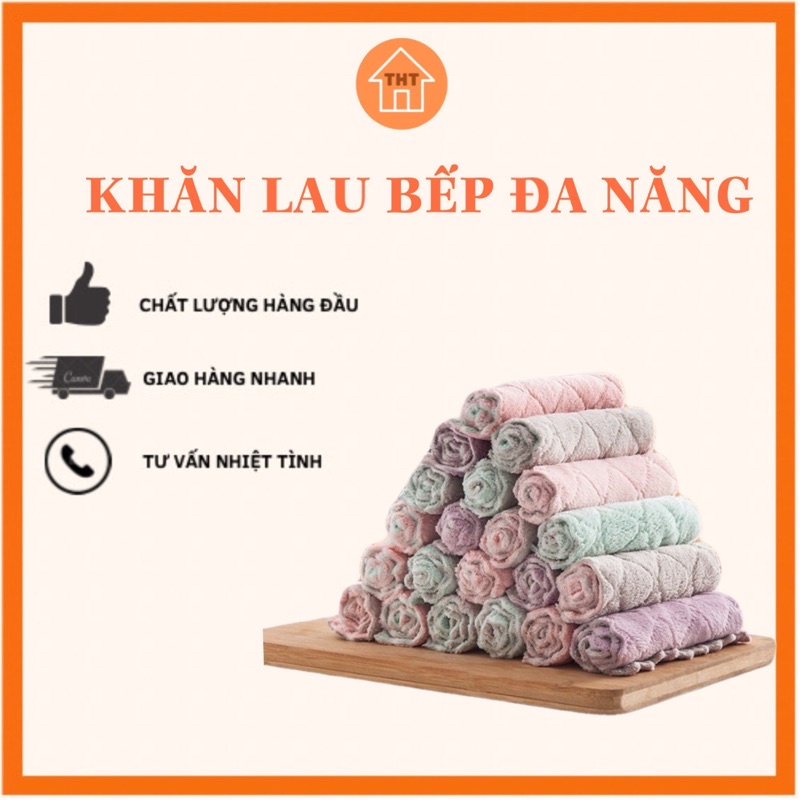 Khăn Đa Năng Khăn Lau Bếp, Bát Đĩa, Cốc Chén Mềm Mịn