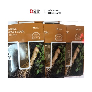 Combo 10 Mặt nạ dưỡng trắng tinh chất nhân sâm SNP dung tích 25ml/cái – SNP GINSENG ESSENCE MASK