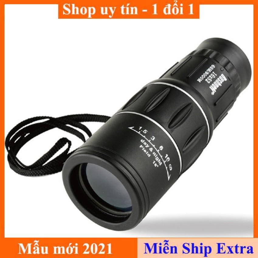 [ Xả kho tết] Ống nhòm 1 mắt, ống ngắm Bushnell 16x52 (Đen) - Chính hãng bảo hành 1 đổi 1