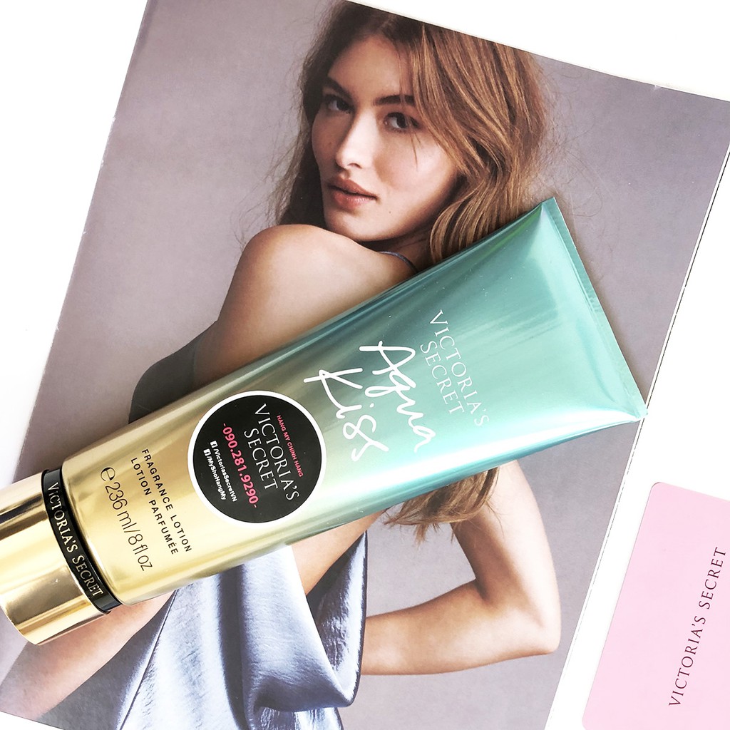 Sữa Dưỡng Thể và Dưỡng Da Tay (lotion) Victoria's Secret Aqua Kiss và Pink Wild and Breezy - Fragrance Hand body cream