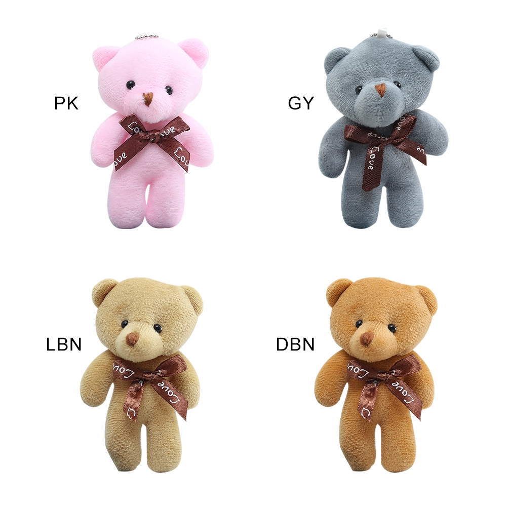 Gấu Nhồi Bông 9cm Thiết Kế Có Móc Khóa