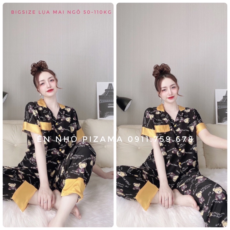 Bigsize Dài Tay Ngắn 40-100kg Én Nhỏ Pijama