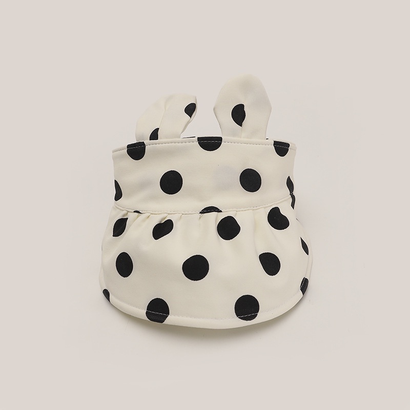 Nón Vành Rộng Họa Tiết Chấm Bi Thời Trang Hàn Quốc Cho Bé