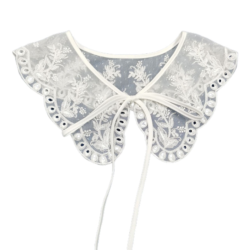 Cổ Áo Sơ Mi Giả Thêu Họa Tiết Thời Trang Mùa Hè Cho Nữ