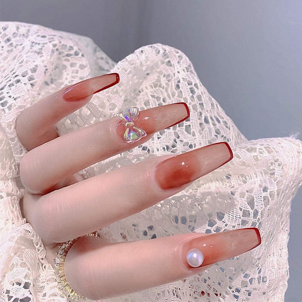 Hộp 24 Móng Tay Giả Thời Trang Cho Nữ