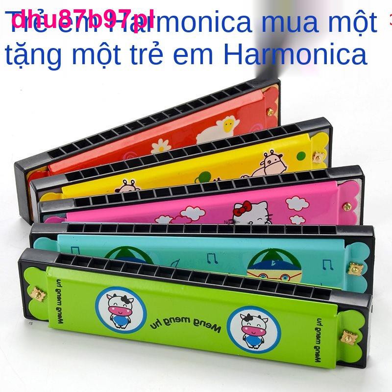 [Mua một tặng một] Kèn harmonica trẻ em, đồ chơi học sinh, 16 lỗ, 24 phát sáng