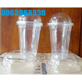 100 Cốc nhựa dùng một lần  PP500ml và nắp