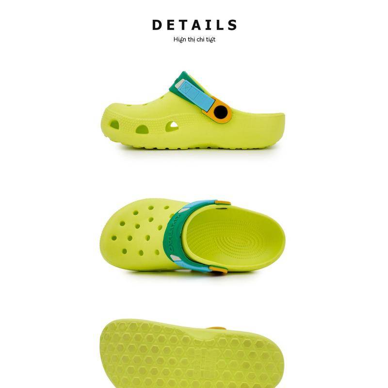 Dép sục crocs unisex xixitiao bằng EVA đế siêu nhẹ chống trượt đục lỗ thoáng khí