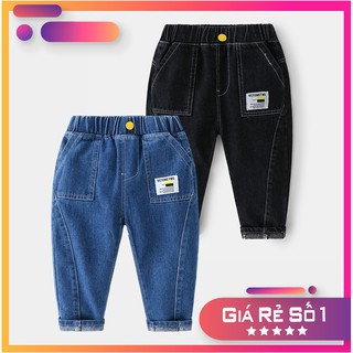 Quần jean bé trai ⚡HÀNG XUẤT KHẨU⚡RẺ VÔ ĐỊCH⚡Quần bò bé trai baggy bo gấu hàng loại 1-không xù,không bai nhão-diện tểt