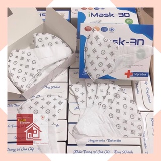 (Chính Hãng) Khẩu Trang 3D Mask In Họa Tiết LV Siêu Hot Công Nghệ Nhật Hộp 50c[FREESHIP]