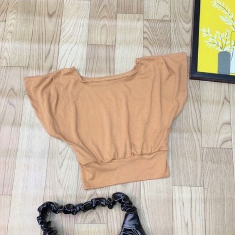 Áo thun cánh dơi bo eo vải dầy xịn xò(B.C)