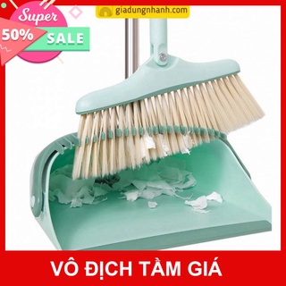 [VIP] Chổi Quét Nhà Thông Minh, Chổi Nhựa Kèm Hốt Rác Gấp Gọn Xoay 180 Độ Cao Cấp CAHA697