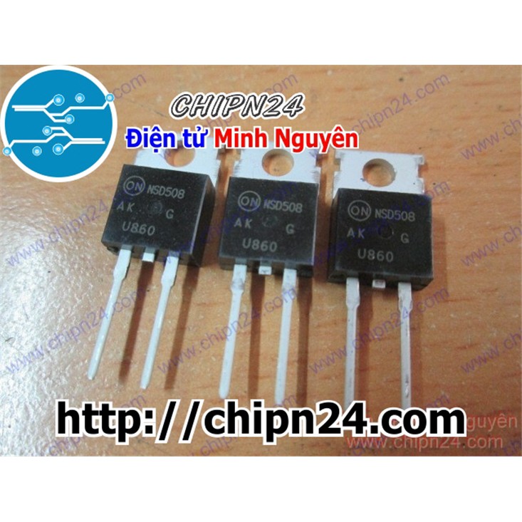 [2 CON] Diode MUR860 TO-220-28A 600V (MUR860G MUR 860) [Diode Schottky]