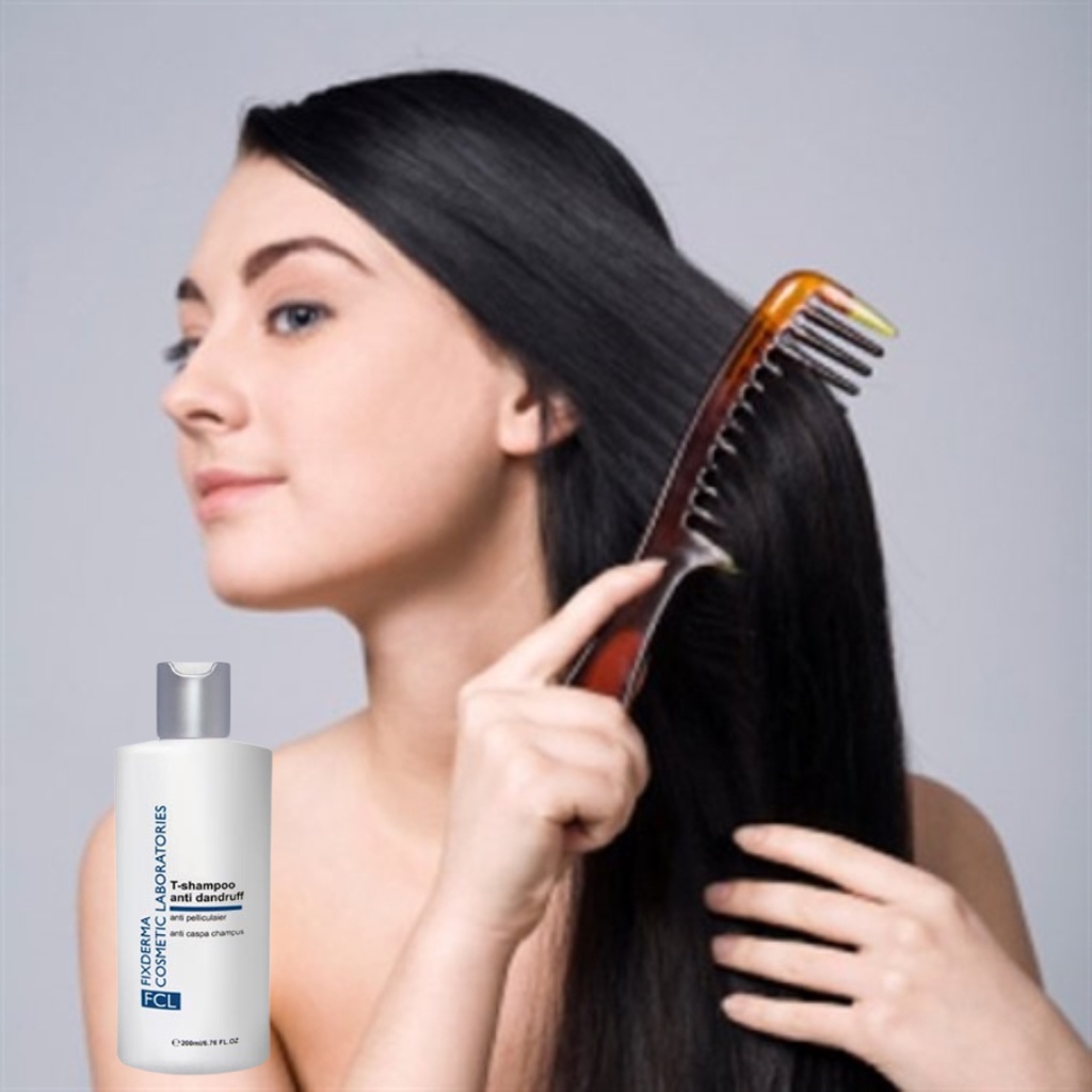 Date 1/9/23 - Dầu Gội Fixderma FLC T-Shampoo Anti Dandruff  Sạch Gàu 200ml