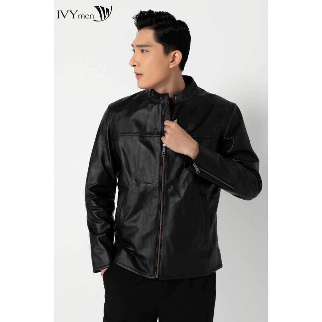 Áo da Racer Jacket nam IVY moda MS 70E2612