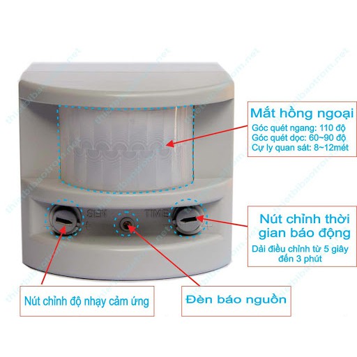 CHÍNH HÃNG BÁO ĐỘNG HỒNG NGOẠI HT1A HẢI HIỀN