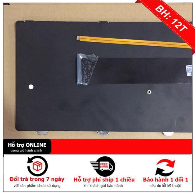 [BH12TH] (KEYBOARD) BÀN PHÍM LAPTOP DELL 7537 (US) dùng cho Inspiron 15 7000, 7535 7537