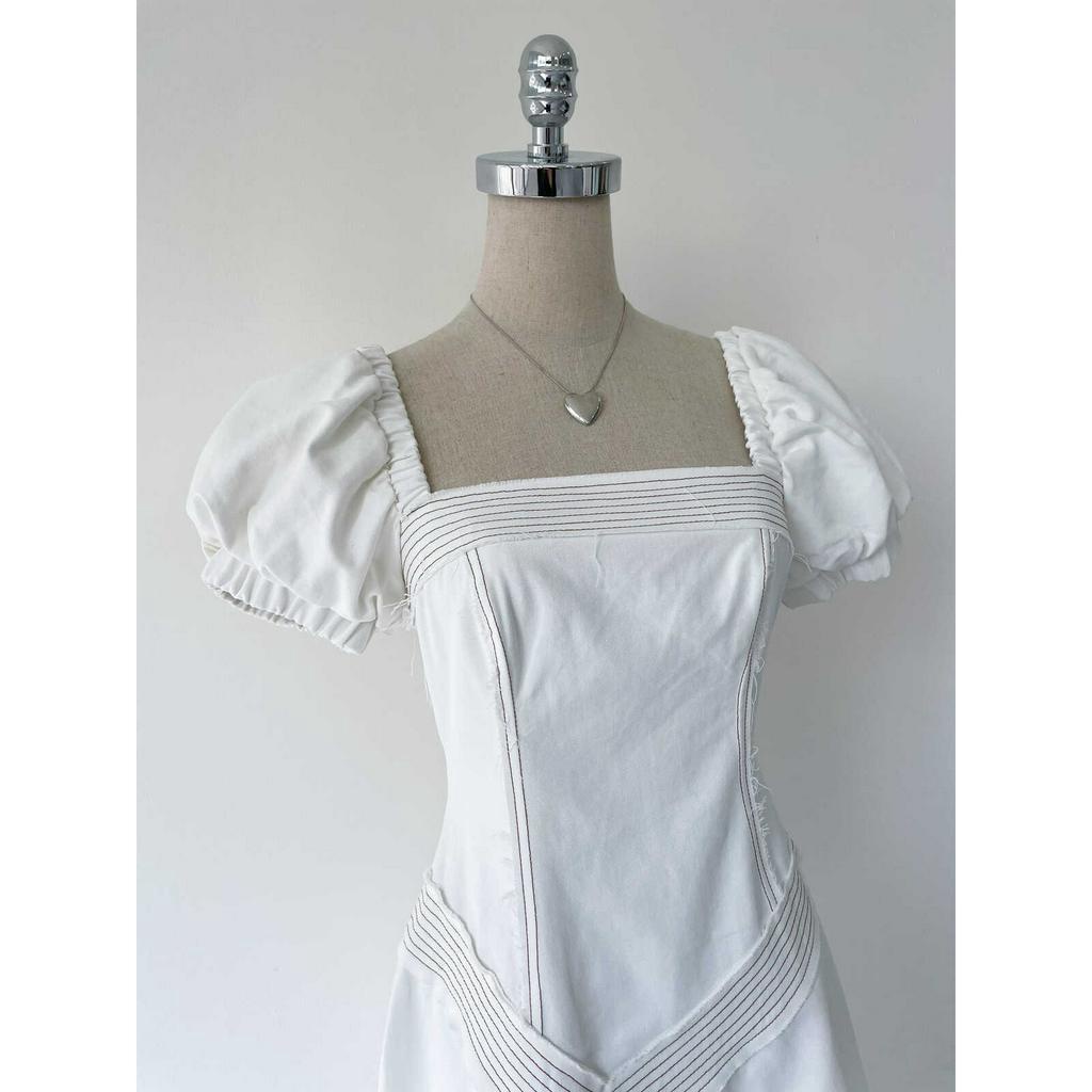 Đầm,Váy Trễ Vai Cổ Vuông Tay Bồng Siêu Xinh | KARI  Dress | Secodee