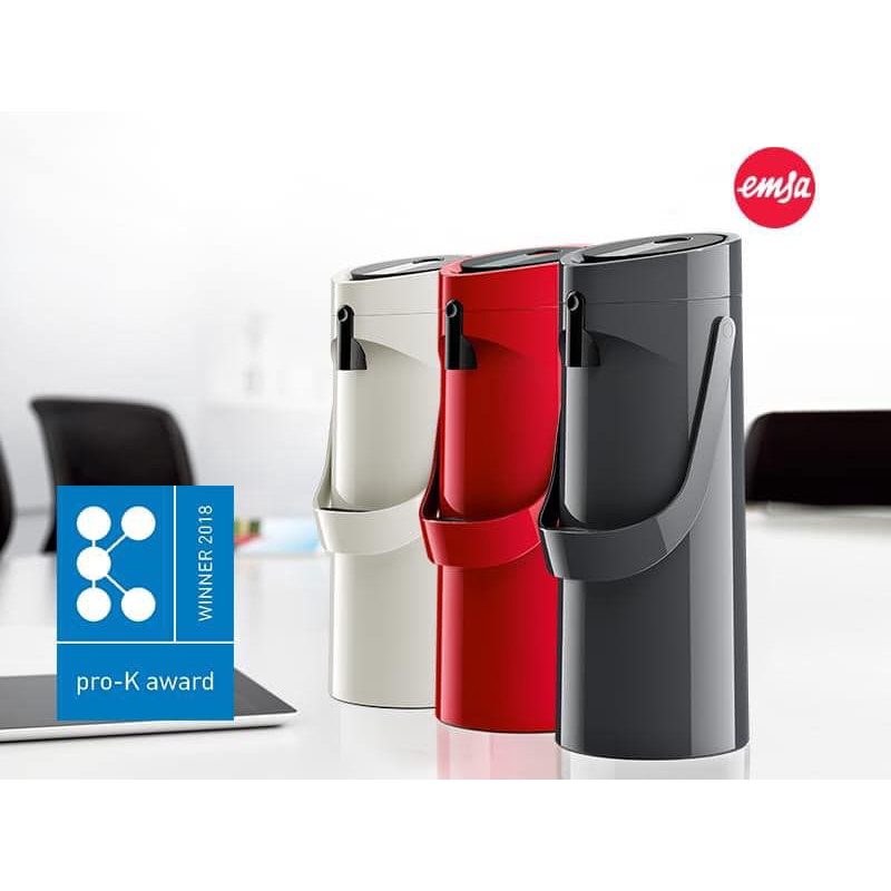 Bình giữ nhiệt Emsa Ponza 1,9L màu đỏ [HÀNG ĐỨC]
