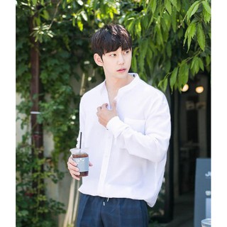 Sơ mi Cổ trụ Style Hàn Quốc Unisex