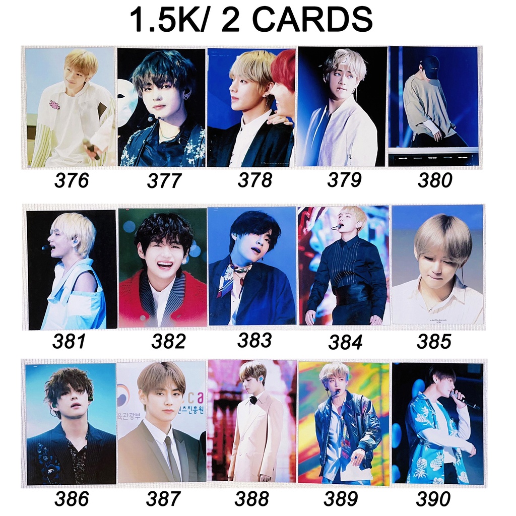Sale set card hình của V BTS 3