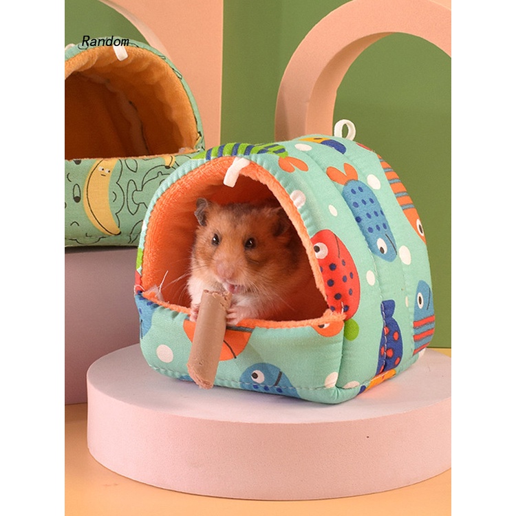Nhà giữ ấm cho chuột hamster/ sóc tùy chọn họa tiết và màu sắc