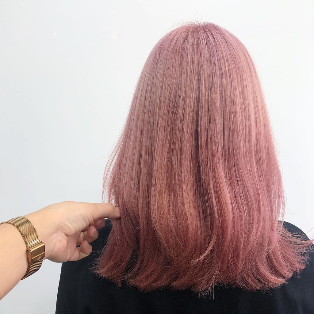 Thuốc nhuộm tóc nâu cam ánh hồng không cần dùng thuốc tẩy tóc của COLORKING