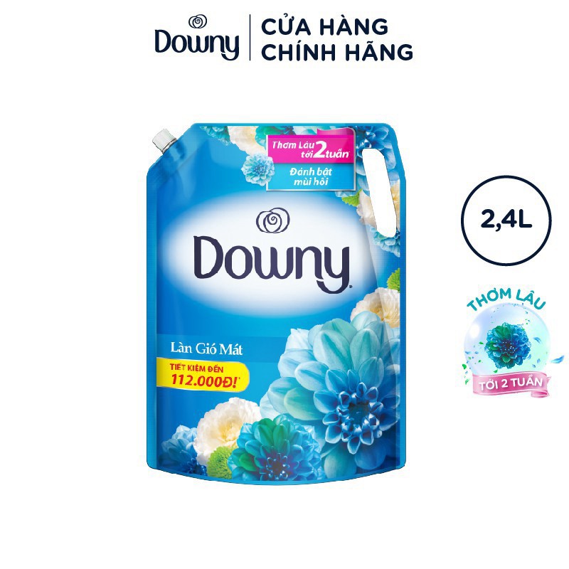 huenhi ETDD Túi Nước Xả Vải Downy Làn Gió Mát 2.4L 44