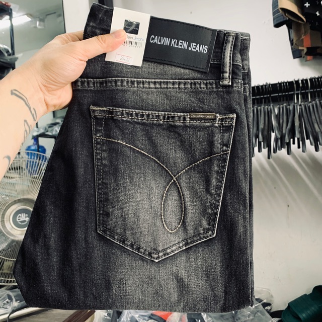 quần jeans Ck dáng straight fit