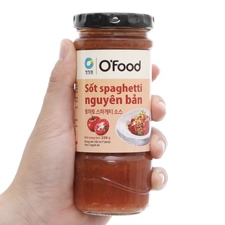 Sốt Mì Ý Spagetti nguyên bản O’food 220gr