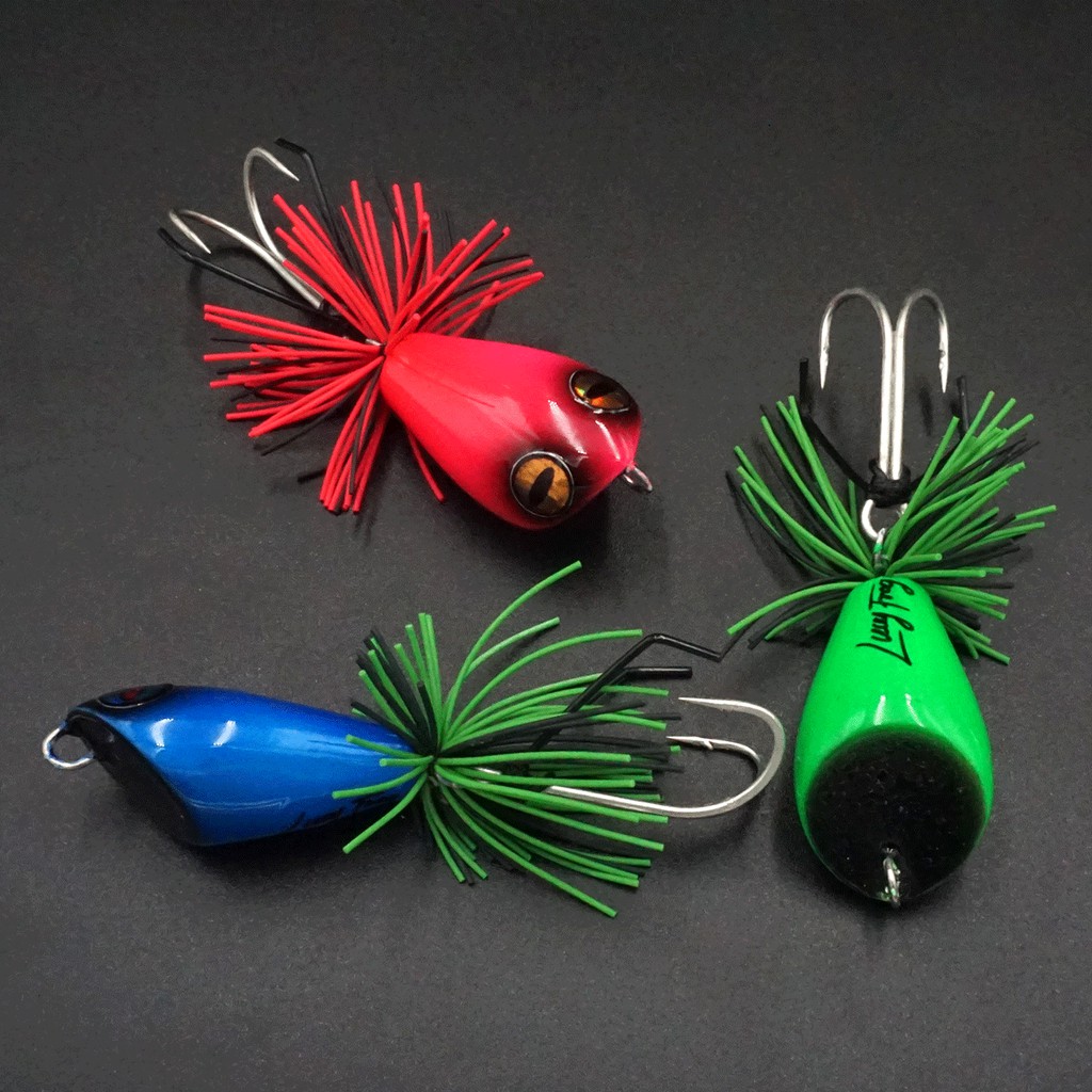 NHÁI GỖ FLICKFROG 35 COLOR - MỒI GIẢ CÂU LURE CÁ LÓC LUCKY THÁI LAN - 3.5CM 8GR