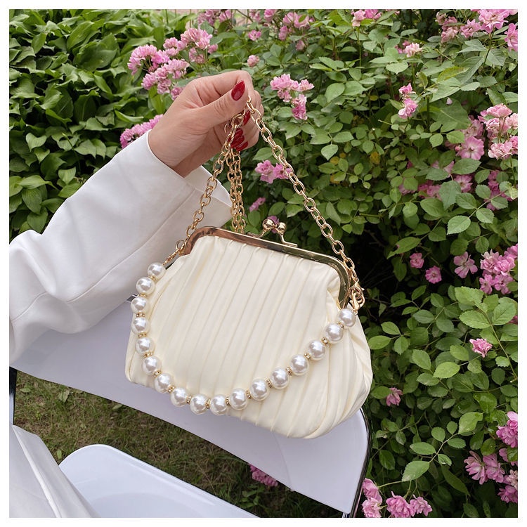 Túi Đeo Chéo Đính Ngọc Trai Thời Trang Dành Cho Nữ