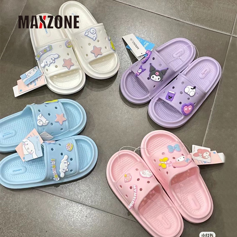 Dép Đi Trong Nhà In Hình Cinnamoroll My Melody Kuromi Dễ Thương Thời Trang Mùa Hè Cho Cặp Đôi
