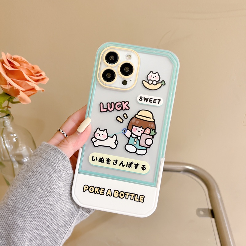 Ốp lưng iphone Ốp Điện Thoại Có Giá Đỡ Ẩn Cho iphone14Promax 13 / 11 / 12Pro xr / 7 / 8plus Dinuo case