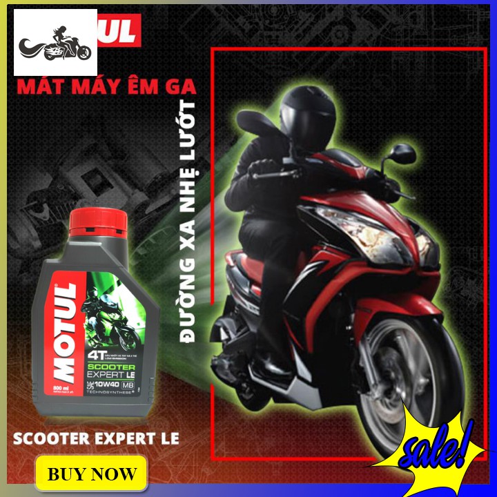 Nhớt Motul Xe Tay Ga Scooter Expert Le 10W40 (0.8L,1L) - Phân phối chính hãng