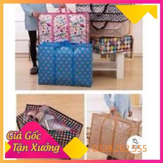 (Siêu Sale)  [XẢ KHO] Túi Bạt Túi Dứa Túi Đựng Đồ Túi Bạt Có Dây Kéo Túi Vải Bạt Đựng Quần Áo( có nhiều kích cỡ )
