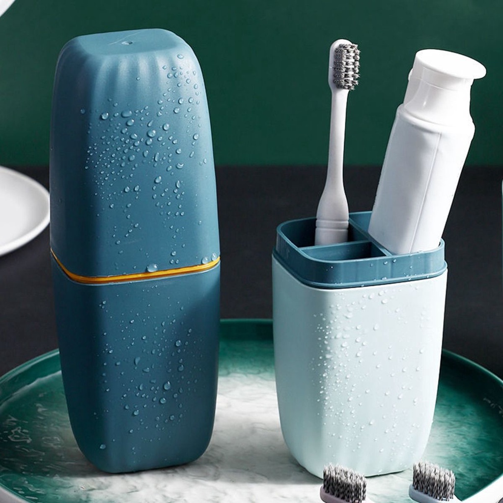 Hộp đựng bàn chải đánh răng có nắp đậy tiện dụng