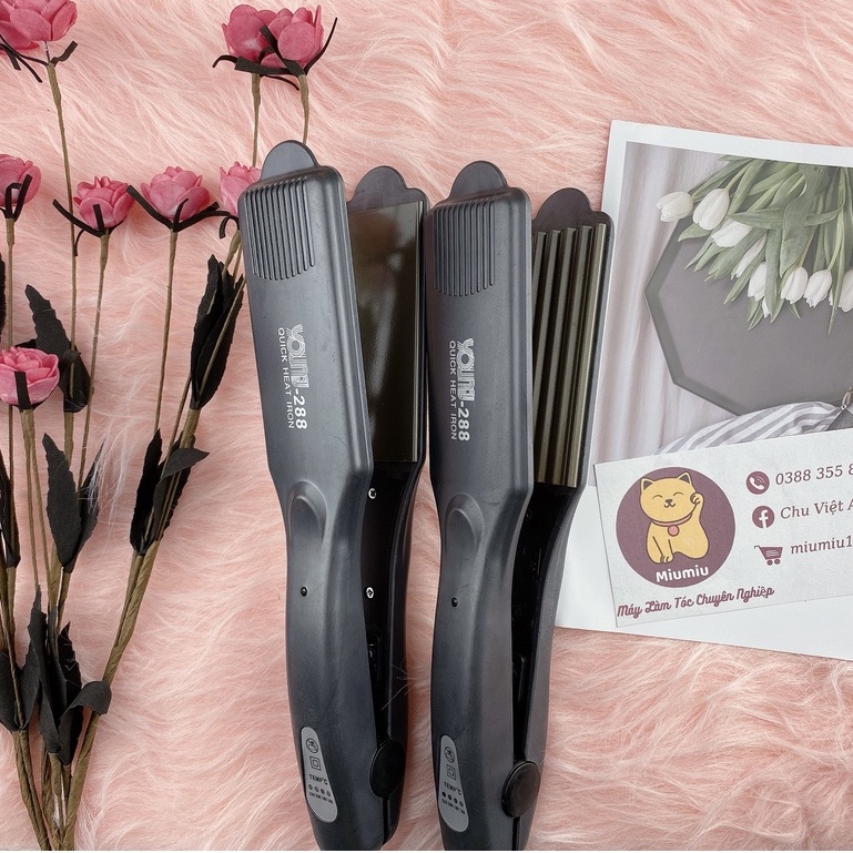 Máy Duỗi là tóc Young 288 Bản To 5cm nóng nhanh chỉnh được nhiều mức nhiệt