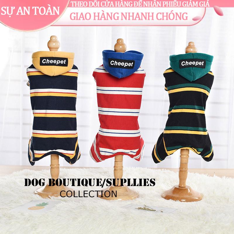 ❅◎□Quần áo bốn chân mùa thu / đông cho chó vừa và nhỏ bông mèo vật nuôi có mũ trùm đầu cung cấp bán buôn tại chỗ