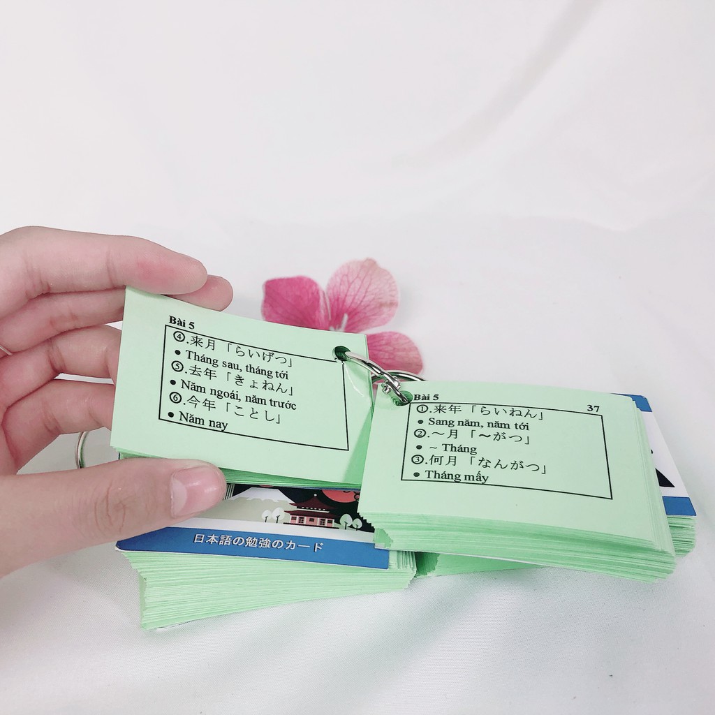 Flashcard Kanji N5-N4 - Thẻ học Hán tự tiếng Nhật