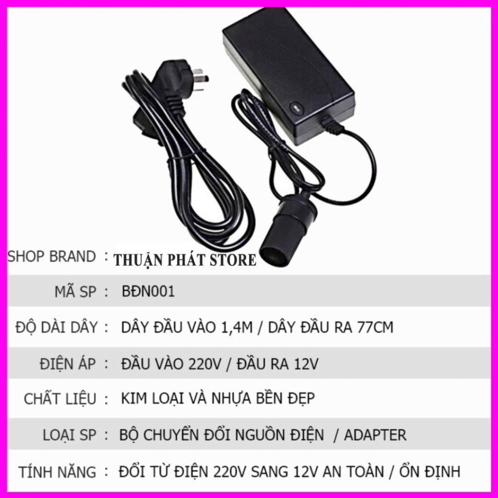 Bộ đổi nguồn từ 220V sang 12V adapter chuyển đổi nguồn điện đảm bảo an toàn tự động