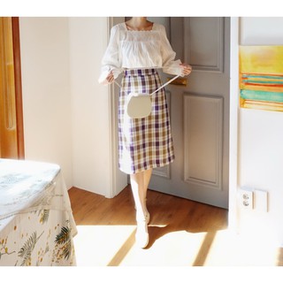 Áo babydoll cổ vuông