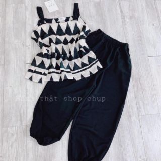 Bộ mặc nhà - zich zac hai dây