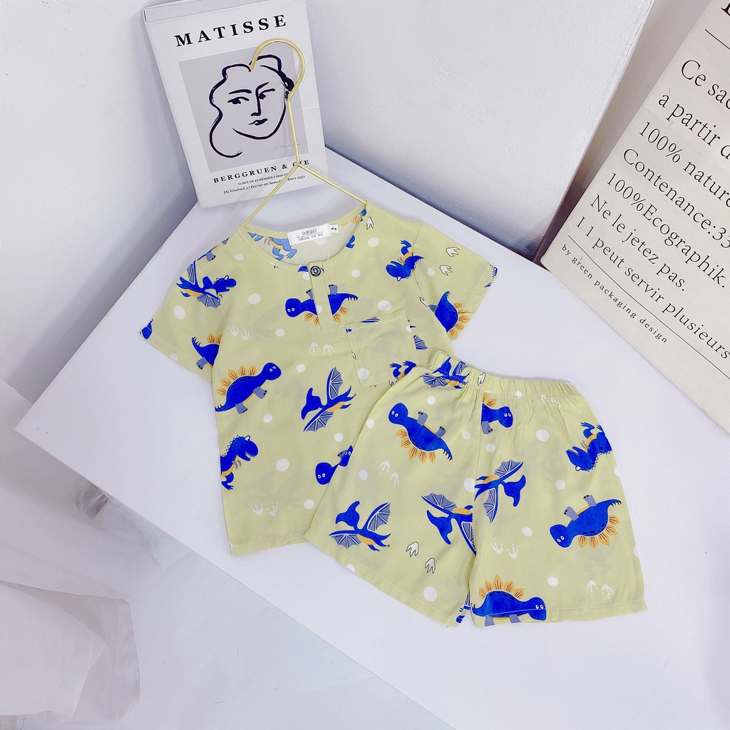 BOT21 - Bộ bé trai, bộ lanh lụa cho bé trai từ 10-25kg, chất lanh Thái hàng đẹp