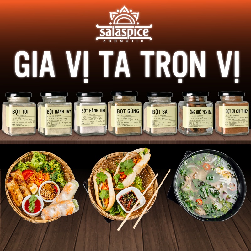 Combo Gia vị Ta Trọn Vị SALA SPICE 7 loại giá tiết kiệm , tiện lợi dễ chế biến được nhiều món