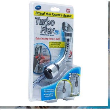 Đầu nối vòi rửa bát Turbo Flex xoay 360 độ ❣️ Đầu nối tăng áp vòi rửa với 2 chế độ nước