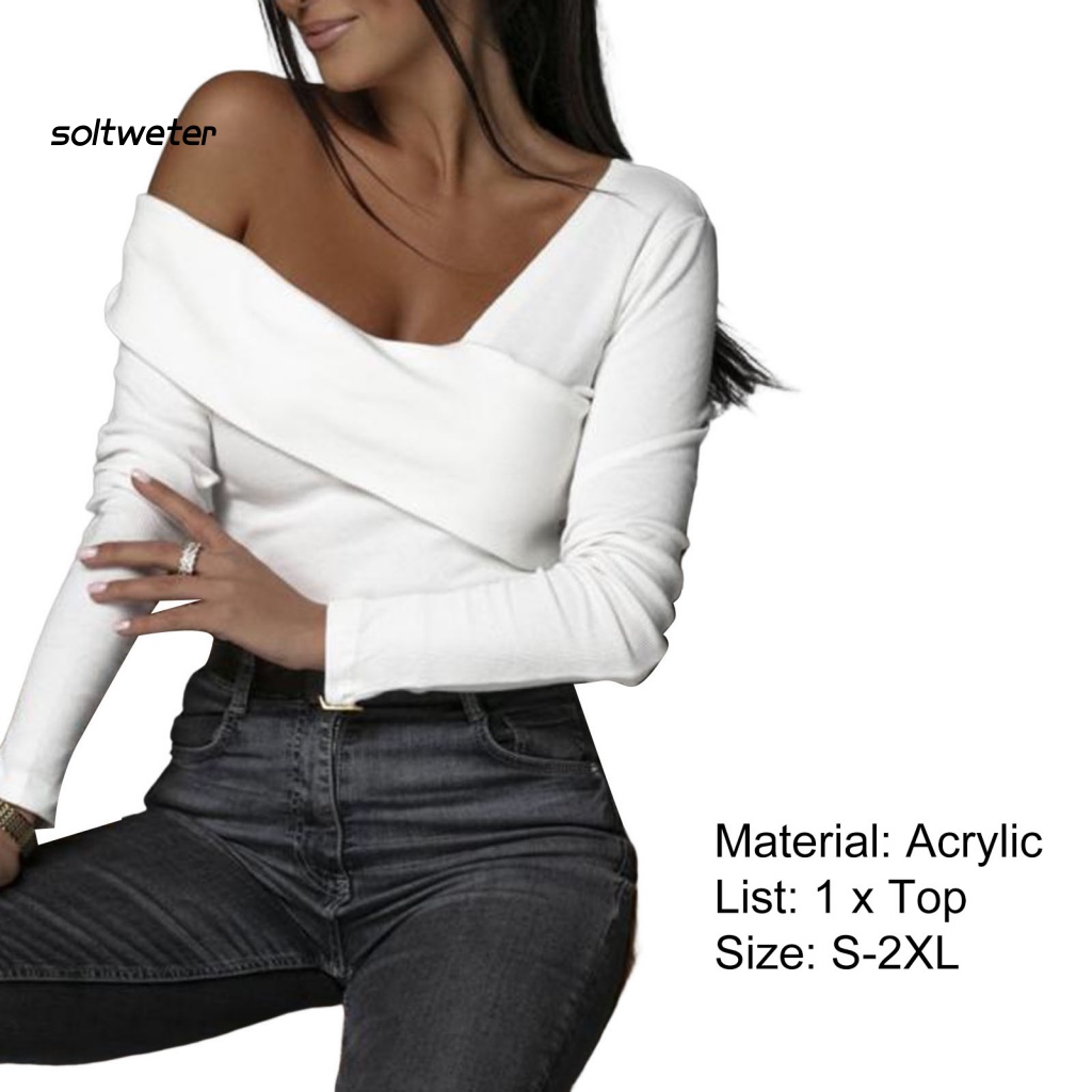 Áo Thun Dáng Ôm Hở Vai Chống Dầu Phong Cách Đường Phố Quyến Rũ Cho Nữ