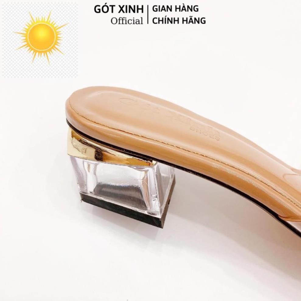 ️🎽 Dép cao gót nữ GÓT XINH GX199 quai mika trong gót mika trong cao 3cm ️🎽